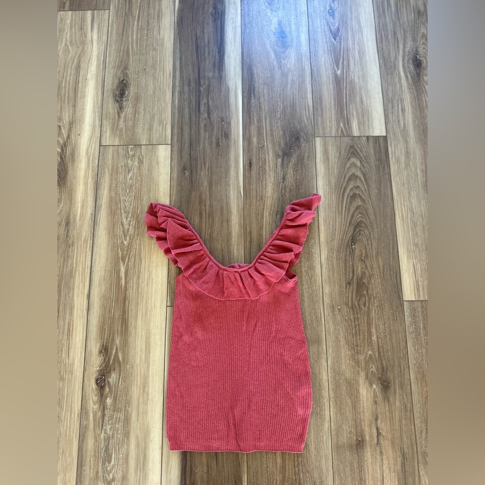 Madewell womens Ruffled Sleeveless Top size XS